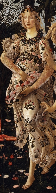 Botticelli: Primavera - részlet: Flóra