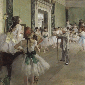 Perrot mester balett-órája, 1873k, Musée d'Orsay, Párizs