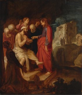 Jan Pynas: Lázár feltámasztása, 1620 k., Philadelphia Museum of Art