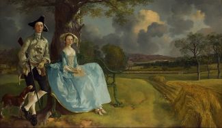 Thomas Gainsborough: Mr.  és Mrs. Andrews, 1750, National Gallery, London
