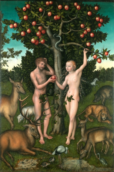Lucas Cranach: Ádám és Éva, 1526