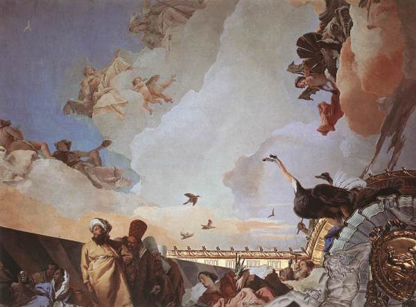 Tiepolo: Spanyolország dicsősége (részlet), 1759